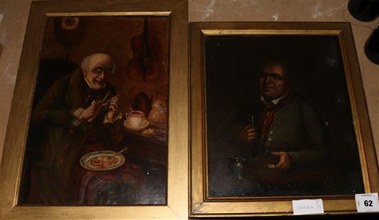 Two oils - Gents drinking(-)